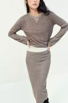 Блузка в рубчик H&M, серый