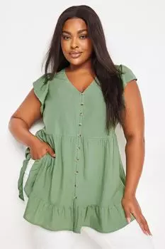 Блузка в стиле бохо Yours, зеленый