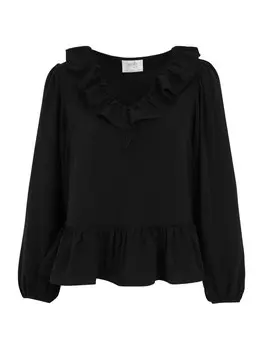 Блузка Wallis Petite, черный