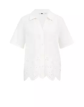 Блузка WE Fashion, белый