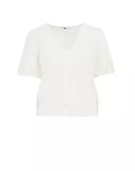 Блузка WE Fashion, белый