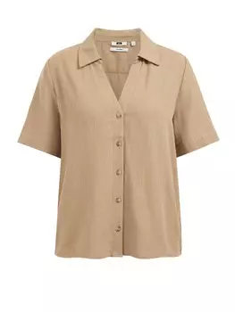 Блузка WE Fashion, бежевый