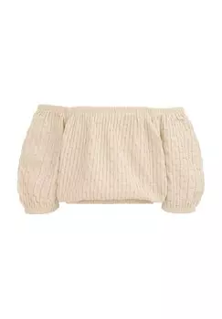 Блузка WE Fashion, бежевый