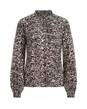 Блузка WE Fashion Blouse, цвет beige/black