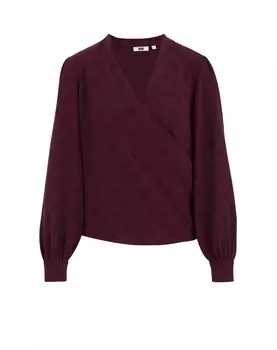 Блузка WE Fashion Blouse, темно-фиолетовый