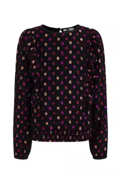 Блузка WE Fashion, черная