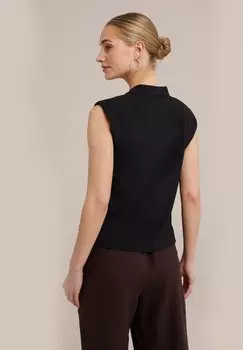 Блузка WE Fashion, черная