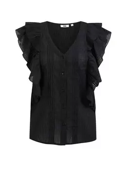 Блузка WE Fashion, черный