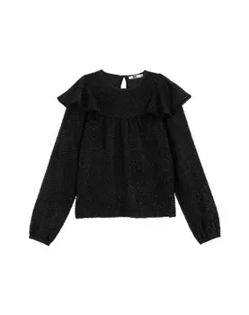 Блузка WE Fashion, черный