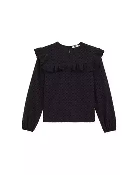 Блузка WE Fashion, черный