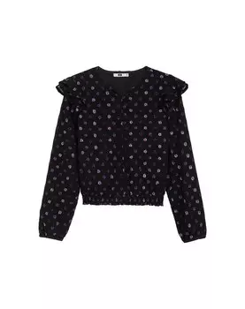 Блузка WE Fashion, черный