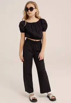 Блузка WE Fashion, цвет black