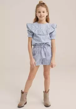 Блузка WE Fashion, цвет blue