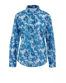 Блузка WE Fashion, цвет Blue/Light blue