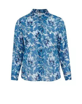 Блузка WE Fashion, цвет Blue/Pastel blue