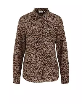 Блузка WE Fashion, цвет Brown/Dark brown