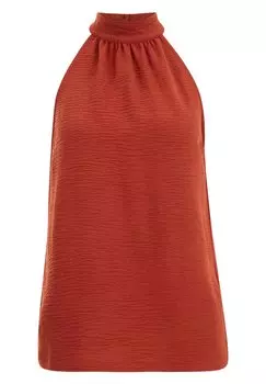 Блузка WE Fashion, коричневый