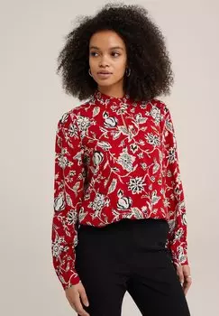 Блузка WE Fashion, красная
