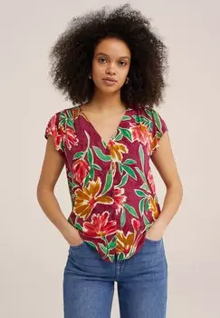 Блузка WE Fashion, красная