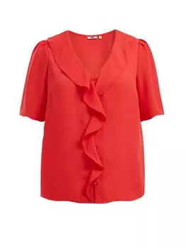 Блузка WE Fashion, красный
