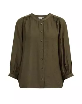 Блузка WE Fashion, оливковый