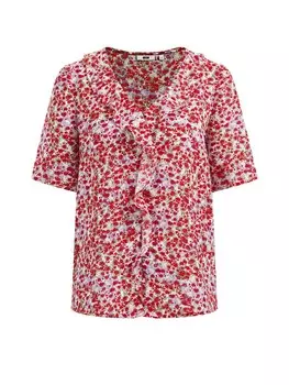 Блузка WE Fashion, шерсть белая