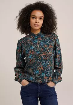 Блузка WE Fashion, синяя