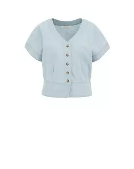 Блузка WE Fashion, светло-синий