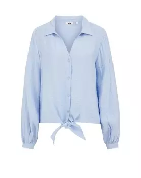 Блузка WE Fashion, светло-синий