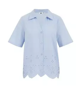 Блузка WE Fashion, светло-синий