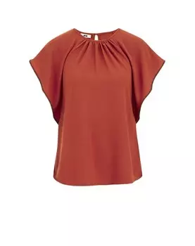 Блузка WE Fashion, темно-красный