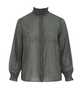 Блузка WE Fashion, темно-зеленый