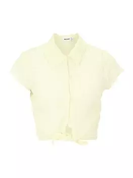 Блузка WEEKDAY Selma, пастельно-желтый