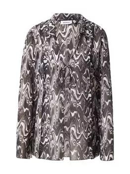 Блузка WEEKDAY Willow, черный