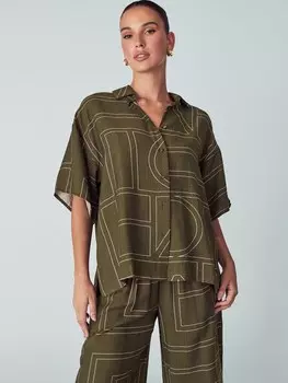 Блузка Willa Diana, оливковый