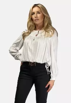 Блузка WITH BINDING REGINA FASHION, цвет white