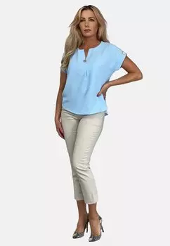 Блузка WITH BUTTON REGINA FASHION, цвет blue