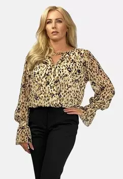 Блузка WITH CHAIN REGINA FASHION, цвет beige pattern