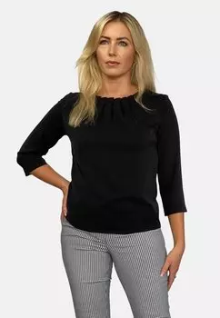 Блузка WITH PLEATS REGINA FASHION, цвет black