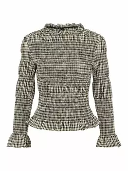 Блузка YAS Blouse YASCHEMMA, бежевый