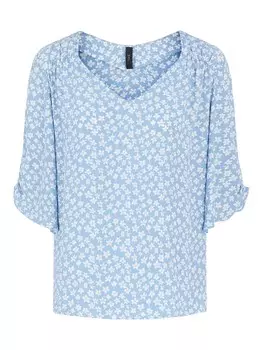 Блузка YAS Lura, светло-синий