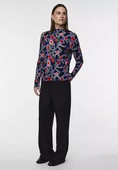 Блузка YAS ЯССАЛЛИ ПЛИССЕ, черный