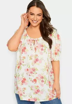 Блузка Yours Clothing, белый