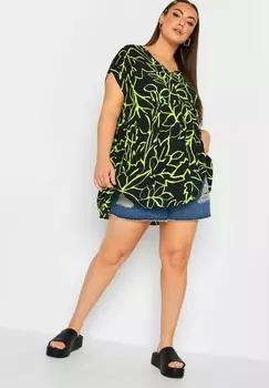 Блузка Yours Clothing, черная