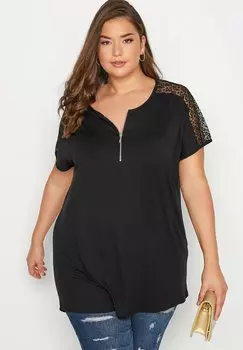 Блузка Yours Clothing, черный