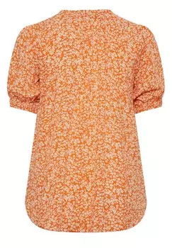Блузка Yours Clothing, оранжевая