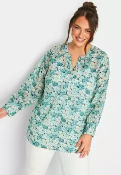 Блузка Yours Clothing, синий