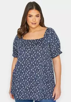 Блузка Yours Clothing, синий