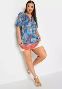 Блузка Yours Clothing, синяя