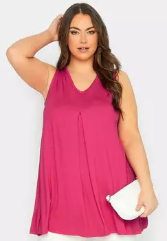 Блузка Yours Clothing, темно-розовый